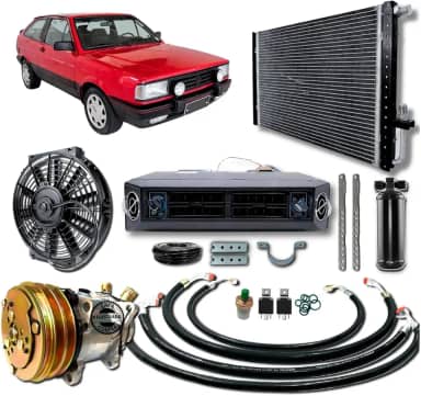 Kit Ar Condicionado Gol Quadrado Sem Suporte Do Compressor