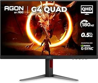 Monitor Gamer AOC AGON QUAD 27' QHD 180Hz 0.5ms IPS HDR10 Base Ajustável Q27G4F