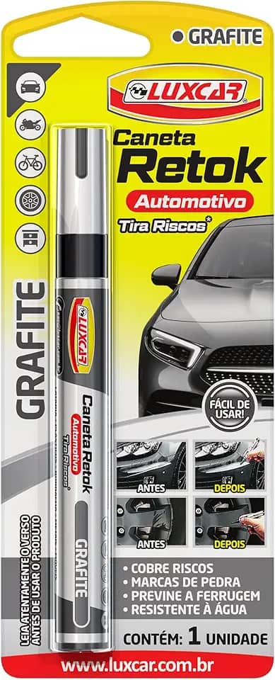 Luxcar Caneta Retok Automotivo Tira Riscos - Grafite