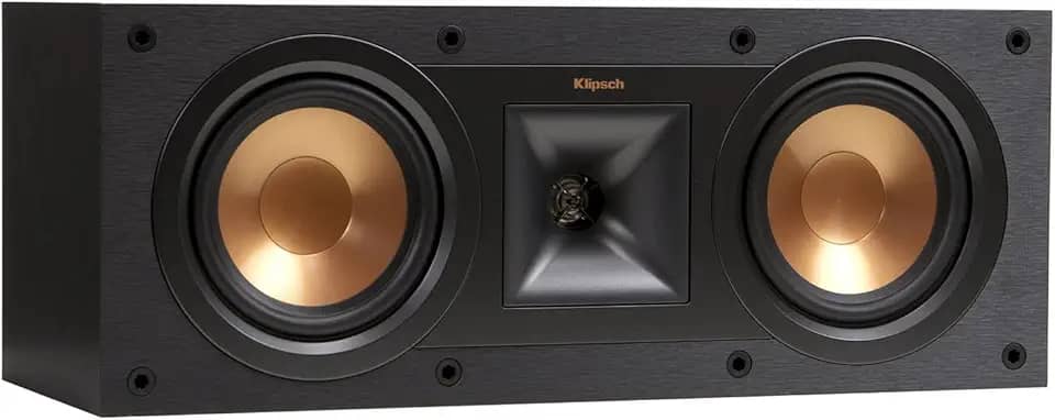 Klipsch Reference R-25C - Caixa acústica central para Home Theater Preto