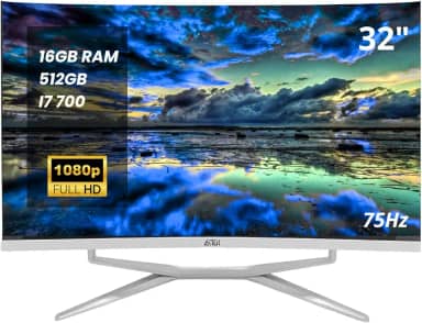 Computador All in One 32' Full HD Intel Core i7 7700HQ SSD 512GB, 16GB RAM DDR3 Wi-Fi 5GHz com Alto-Falante
