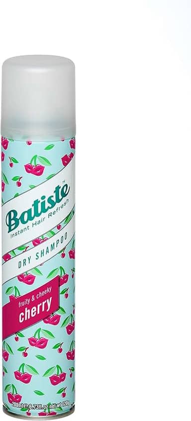 Batiste Shampoo a seco Dry Shampoo Fragrância Cereja 200ml - Remove Oleosidade, Refresca Rápido, Livre de Sulfatos - Notas de Cereja e Frutas, Para todos os tipos de cabelo, Refrescante e Leve!