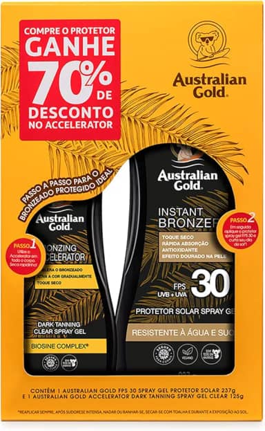 Promopack FPS 30 237ml + Acerador 125ml (70%), Australian Gold