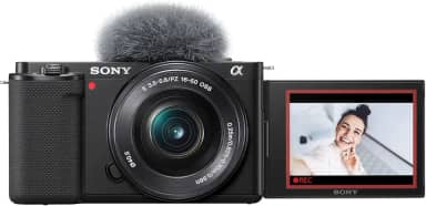Sony Alpha ZV-E10 - Kit de câmera Vlog sem espelho com lentes intercambiáveis APS-C - Preto