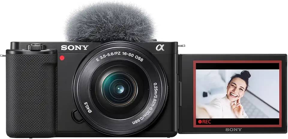 Sony Alpha ZV-E10 - Kit de câmera Vlog sem espelho com lentes intercambiáveis APS-C - Preto