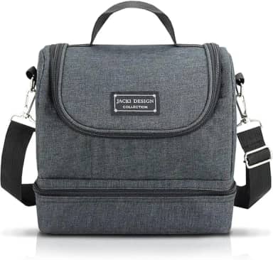 Bolsa Térmica Preta Com Dois Compartimentos