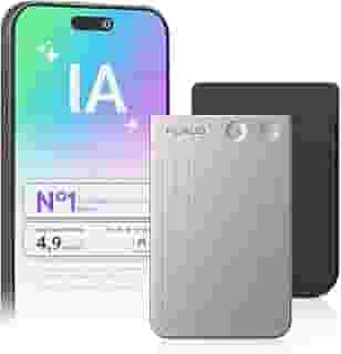 Gravador de voz com IA, gravador de áudio Plaud Note c/capa, controle de aplicativo, transcrição e resumo com tecnologia de IA, suporte a 112 idiomas, 64GB, para aulas, reuniões, chamadas