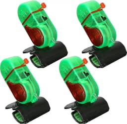 Alarme eletrônico de mordida de pesca com luz LED, alarme eletrônico de mordida de peixe com som e luz para varas de pesca, acessórios, alarmes de peixe para varas