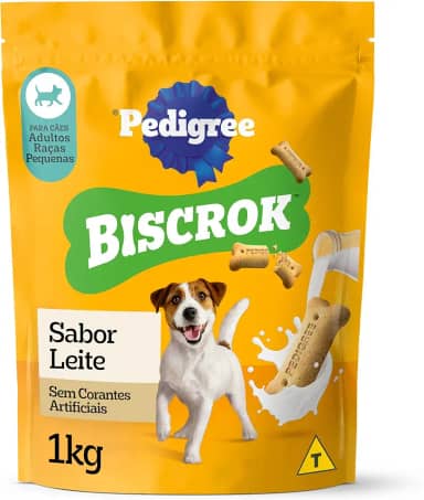 Biscoito Pedigree Biscrok Para Cães Adultos Raças Pequenas, 1 kg