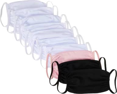 Arsie Kit de 10 Máscaras de Tecido Duplo, Único, Colorido