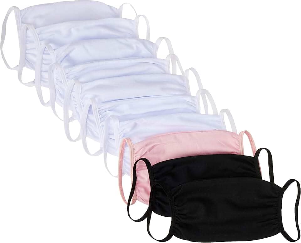 Arsie Kit de 10 Máscaras de Tecido Duplo, Único, Colorido