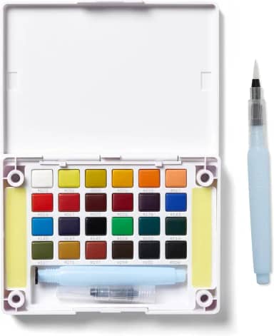 Aquarela em Pastilha KOI Sakura 24 Cores