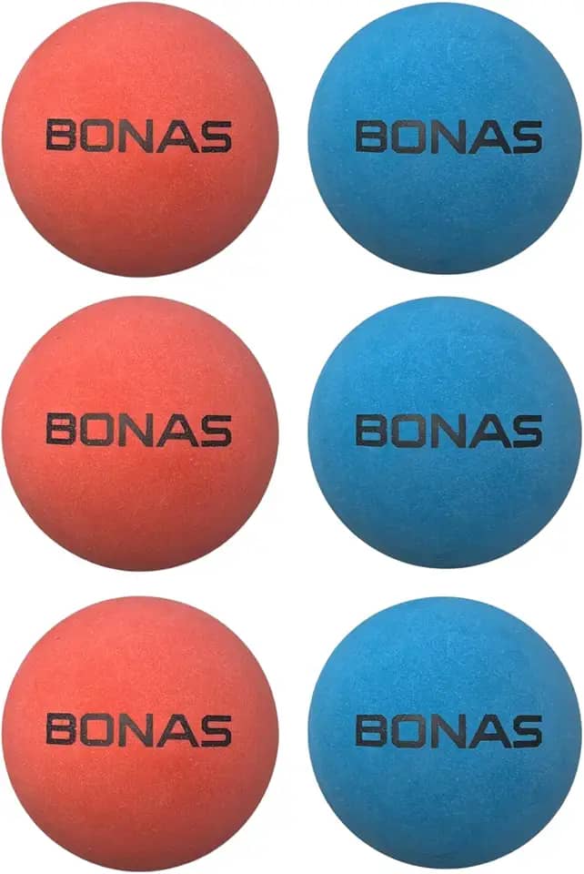 Bolinha Semi Profissional BONAS Borracha Resistente Para Frescobol Tênis de Praia Super Kit (6)