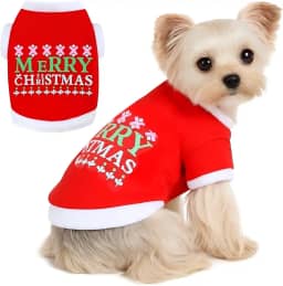 Roupas de Natal para cães, suéter de Natal para cachorro de lã para roupas chihuahua Yorkie, suéter de lã para cães outono inverno masculino feminino, grande