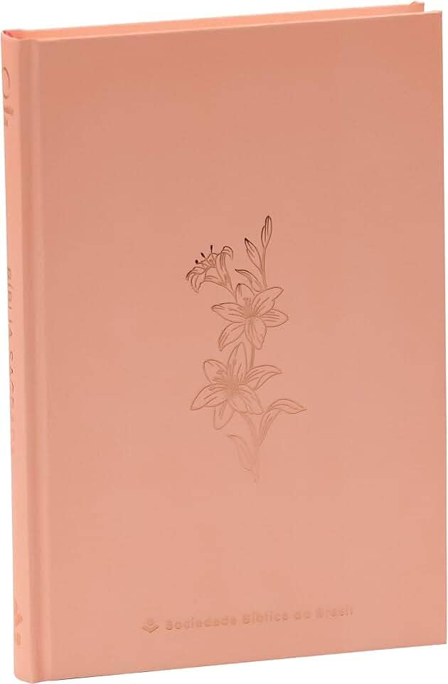 Bíblia ARA, Rose Tan, Capa Dura | SBB | Capa dura ilustrada, rose: Almeida Revista e Atualizada (ARA)