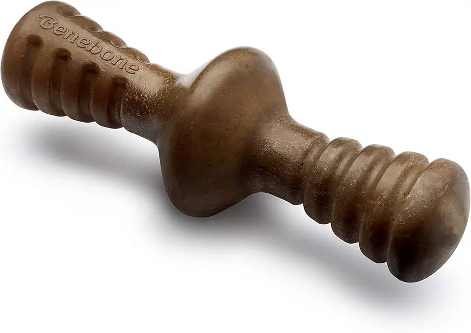 Brinquedo Cães Roer Morder Benebone Zaggler Bacon Extra Grande