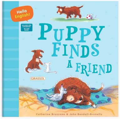 Hello English - Puppy Finds a Friend: Com QR Code