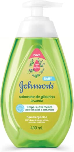 Sabonete Líquido Glicerina Lavanda JOHNSON’S® Baby, 400mL