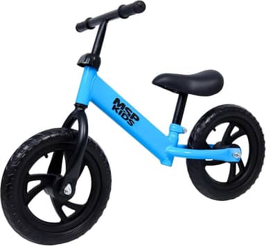 Bicicleta de Equilíbrio Infantil, Aro 12, 87cm Comprimento, 4 Cores Disponíveis (AZUL)