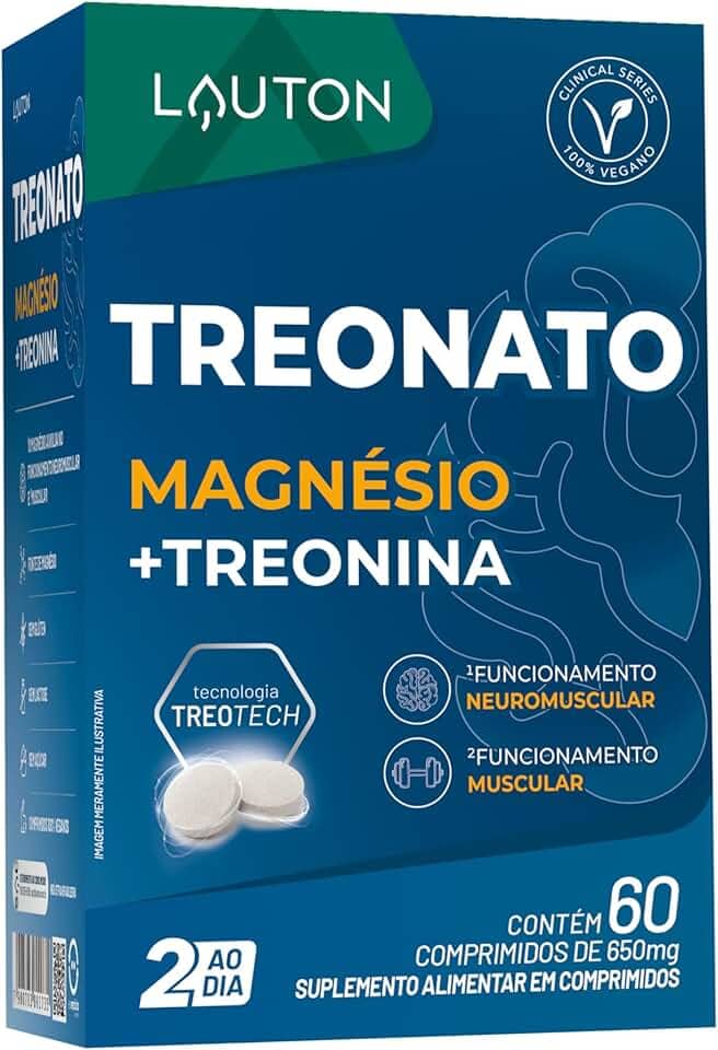 TREONATO Magnésio + Treonina (Clinical Series) 60 cps - Lauton