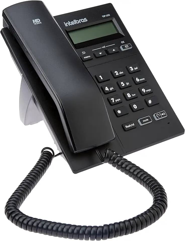 intelbras Telefone IP TIP 125i c/Embalagem colorida, TIP 125i, Preto