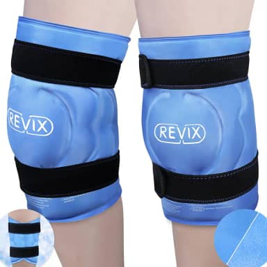 REVIX Bolsa De Gelo Xxxl De 20 "Para Cirurgia De Substituição Do Joelho - Bolsas De Gelo Em Gel Para Lesões Reutilizáveis, Envoltório De Gelo No Joelho Com Compressão Fria Para Alívio Da Dor, Lesões E