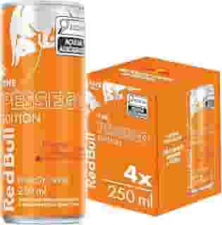 Pack de 4 Latas Red Bull Energético, Morango & Pêssego, 250ml