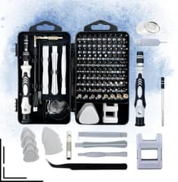 Conjunto Kit Chave de Fenda De Precisão 115 em 1 Abrir Celular – Jogo de Ferramentas Profissionais com Ponteiras Magnéticas – Manutenção Celular, Notebook, Tablet, Óculos, Eletrônicos e Relógios