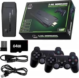 Game Stick Vídeo Game Retrô Lite 4k, Hdmi, 64gb, Mais de 30.000 Mil Jogos, Com 2 Controles Sem Fio, Jogos Arcade, Antigos e Modernos