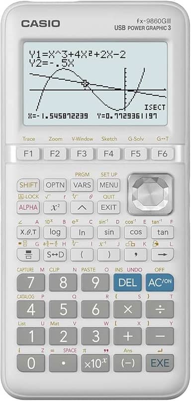 Calculadora gráfica Casio FX-9860GIII com Python, 2.900 funções e interface com PC via USB