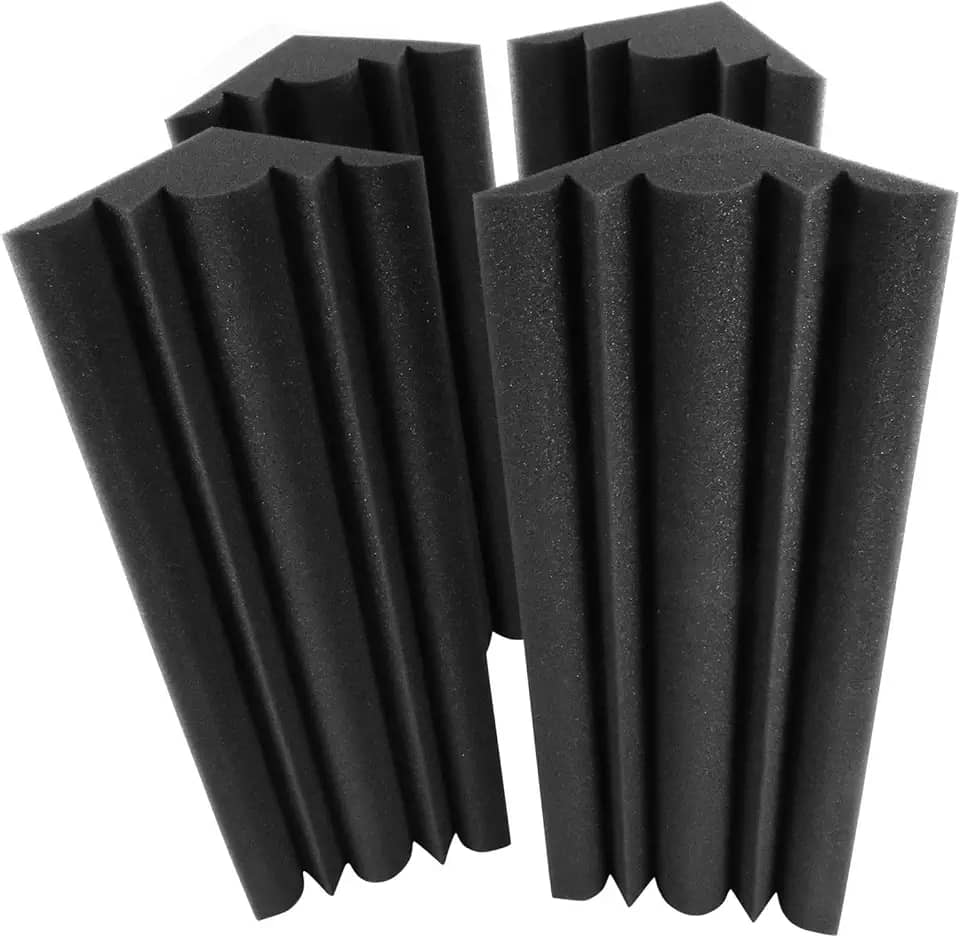 LiebeWH Painéis de Espuma de Boces de Som Som Bass de Alta Densidade de Espuma Acústica para Home Studio Teatro para Reduzir o Ruído e Prevenção de Incêndio (30 x 18 x 18cm)