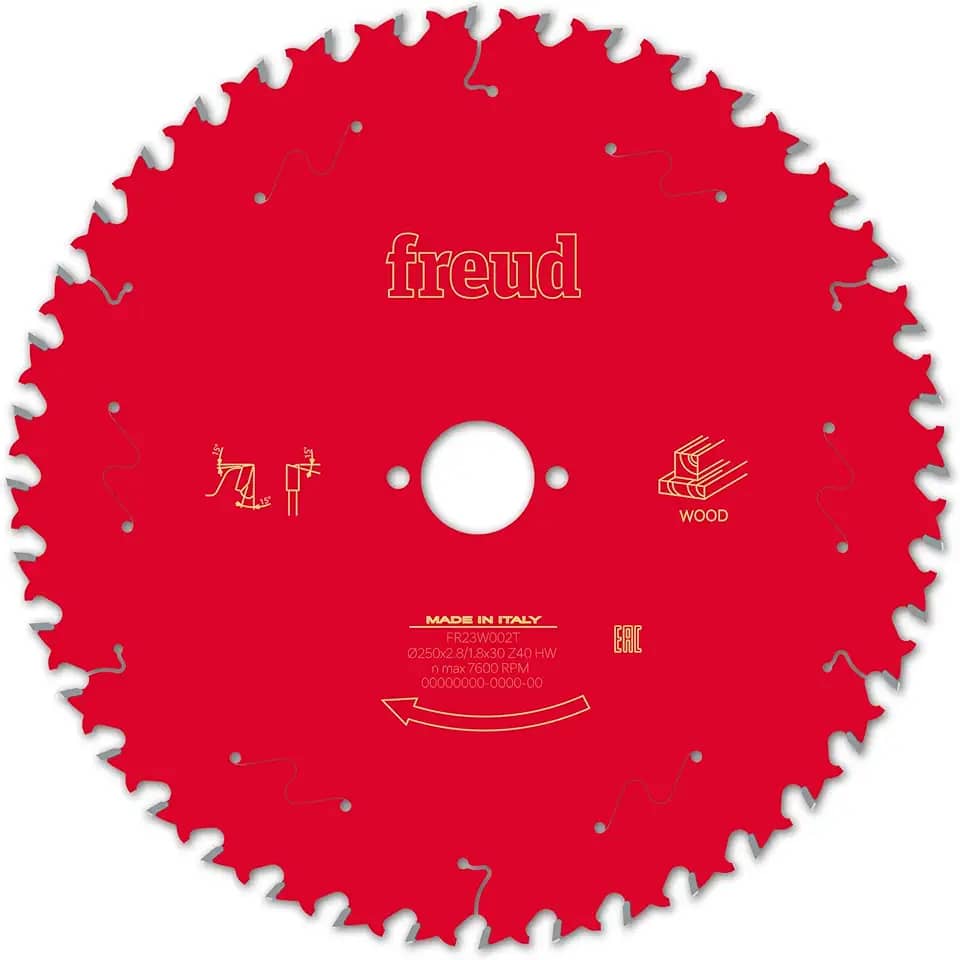 Disco de Serra p/Madeira Ø250mm (10") 40 dentes - Freud FR23W002T