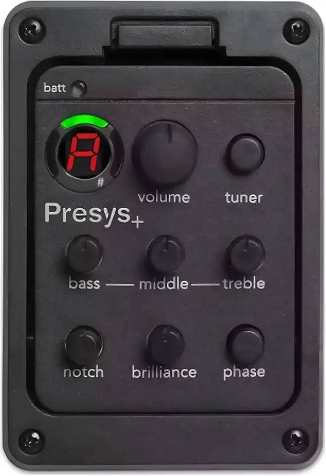 Fisherman captador de guitarra EQ equalizador de caixa elétrica 301 acessórios de guitarra captador folk afinador LCD