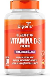 Vitamina D3 2000ui 60 Capsulas Gel Em Óleo Tcm (mct) Bigens