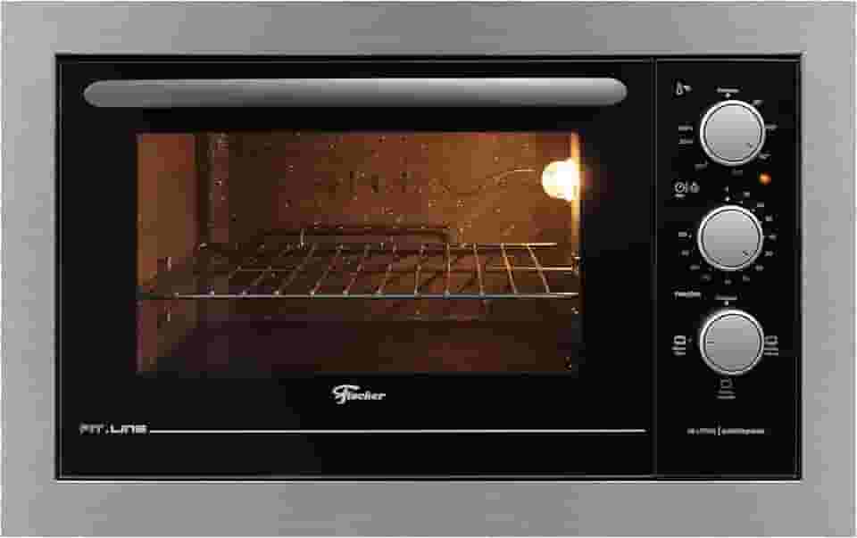 FISCHER FORNO ELÉTRICO EMBUTIR FIT LINE 48L BLACK 220V 34493-95482