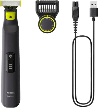 Aparador e Raspador de Pelos Philips OneBlade Pro com 12 Ajustes de Corte QP6532/10 À prova d’água - Bivolt