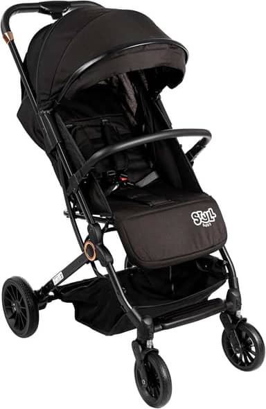 Carrinho de Bebê Passeio Vira Berço Compact Styll Baby Preto