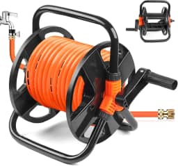 Suporte Mangueira de Jardim, Carretel de Mangueira de Jardim Portátil Pequeno