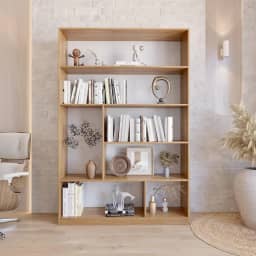 Estante para Livros Biblioteca 1800x1200cm Seattle Yescasa Freijó