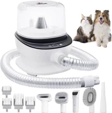 NP3 Pro 5 em 1 Aspirador de Pó para Animais de Estimação, Kit de Higiene para Cães Com 4 Ferramentas de Higiene