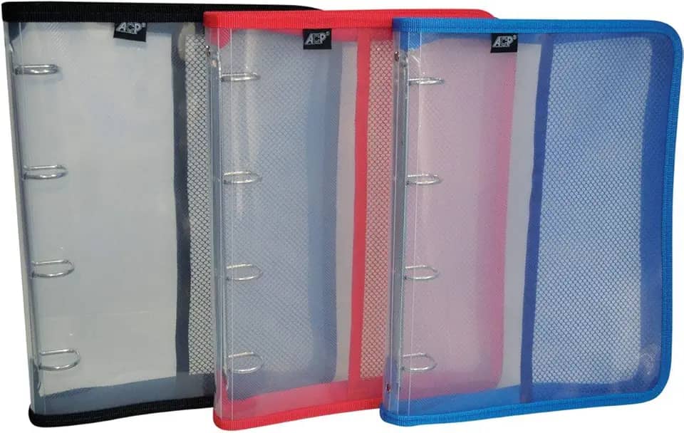 Acp 1142PT, Fichário de PVC, com 4 Argolas com Zipper, Multicolor