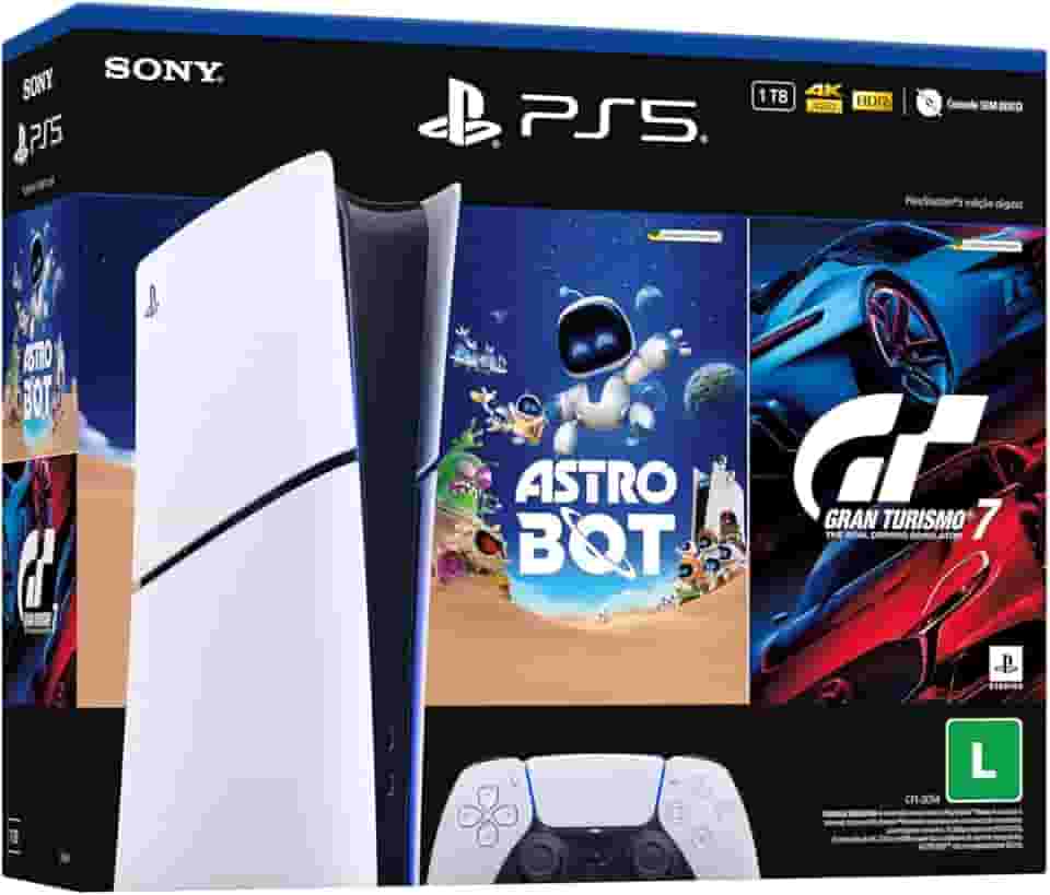 PlayStation®5 Slim Digital -Pacote ASTRO BOT e Gran Turismo 7