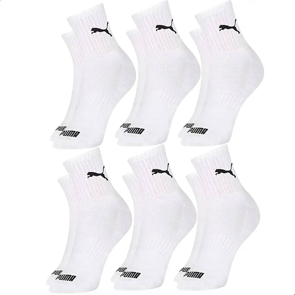 Kit 6 Pares Meia Puma Cano Médio Alto Academia Esportiva