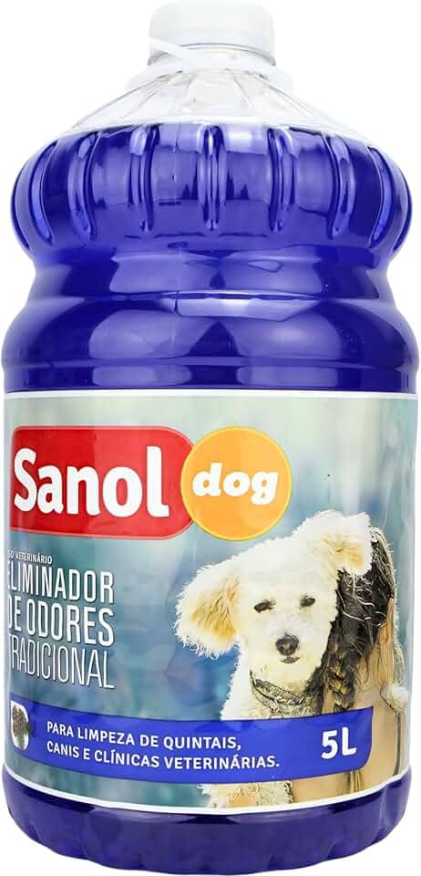 Sanol Dog Eliminador De Odores Tradicional 5 Litros Azul