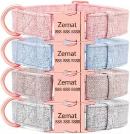 Coleira de cachorro personalizada, coleira personalizada para cães médios, coleira para cães com nome - letras livres