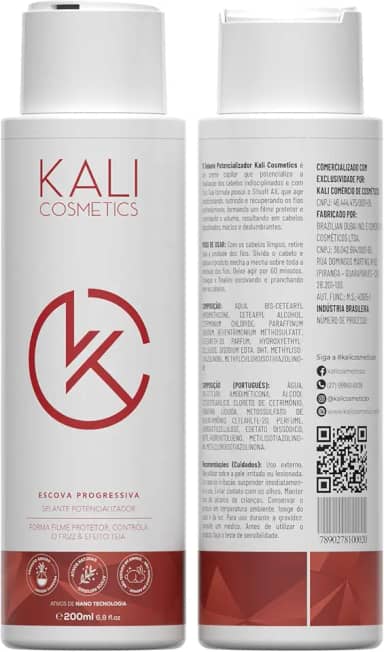 Escova Progressiva 200ml Sem Formol Kali Cosmetics Original