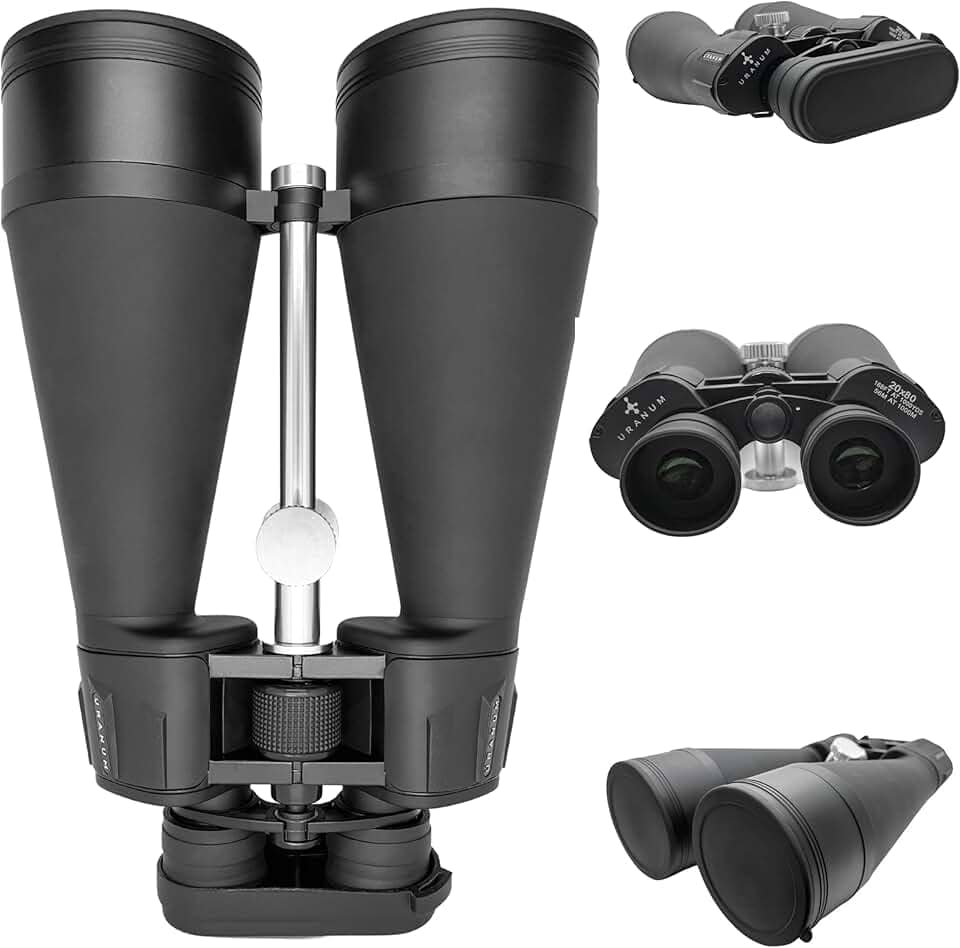 Binóculo Uranum Astronômico Binóculo 20x80 Profissional Longo Alcance Distancias Com Visão Noite Natureza Ambiente Lunar 2