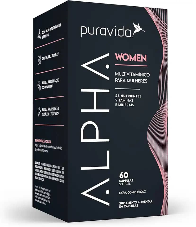 Puravida Suplemento alimentar Alpha Women 60 cápsulas