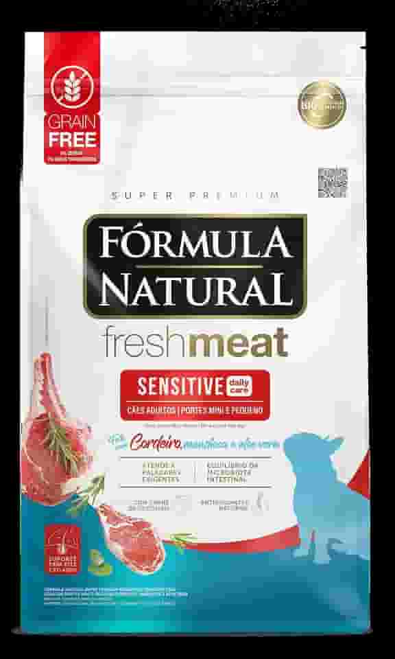 Fórmula Natural Fresh Meat Ração Seca Para Cães Adultos De Pequeno Porte Sabor Carne de Cordeiro 2,5Kg