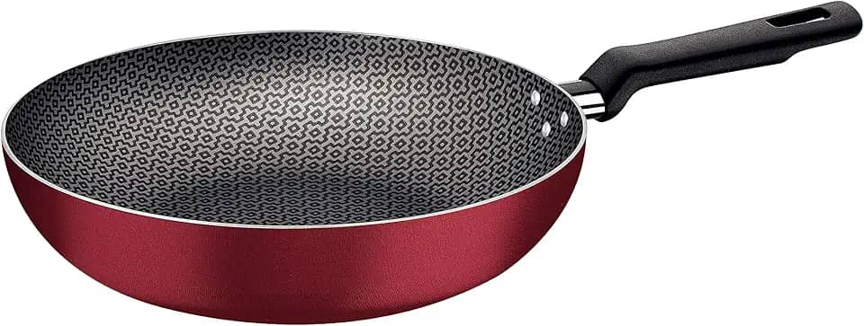 Frigideira Funda Tramontina Loreto em Alumínio com Revestimento Interno e Externo em Antiaderente Starflon Max Vermelho 24 cm 2,2 L